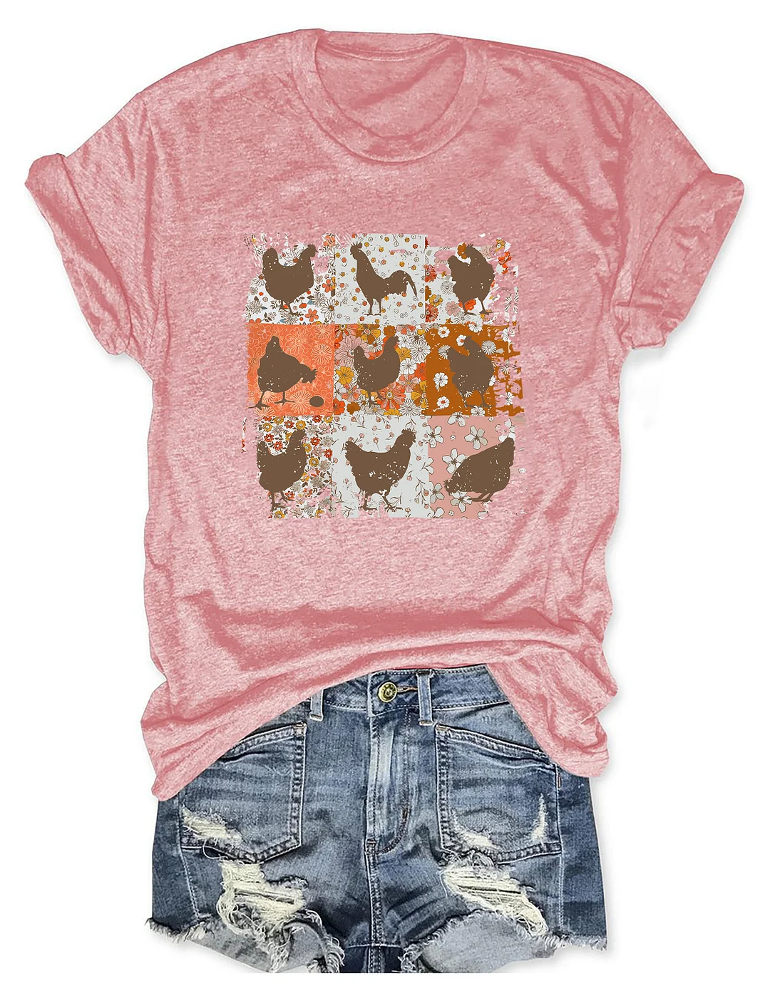 Retro Chickens T-shirt