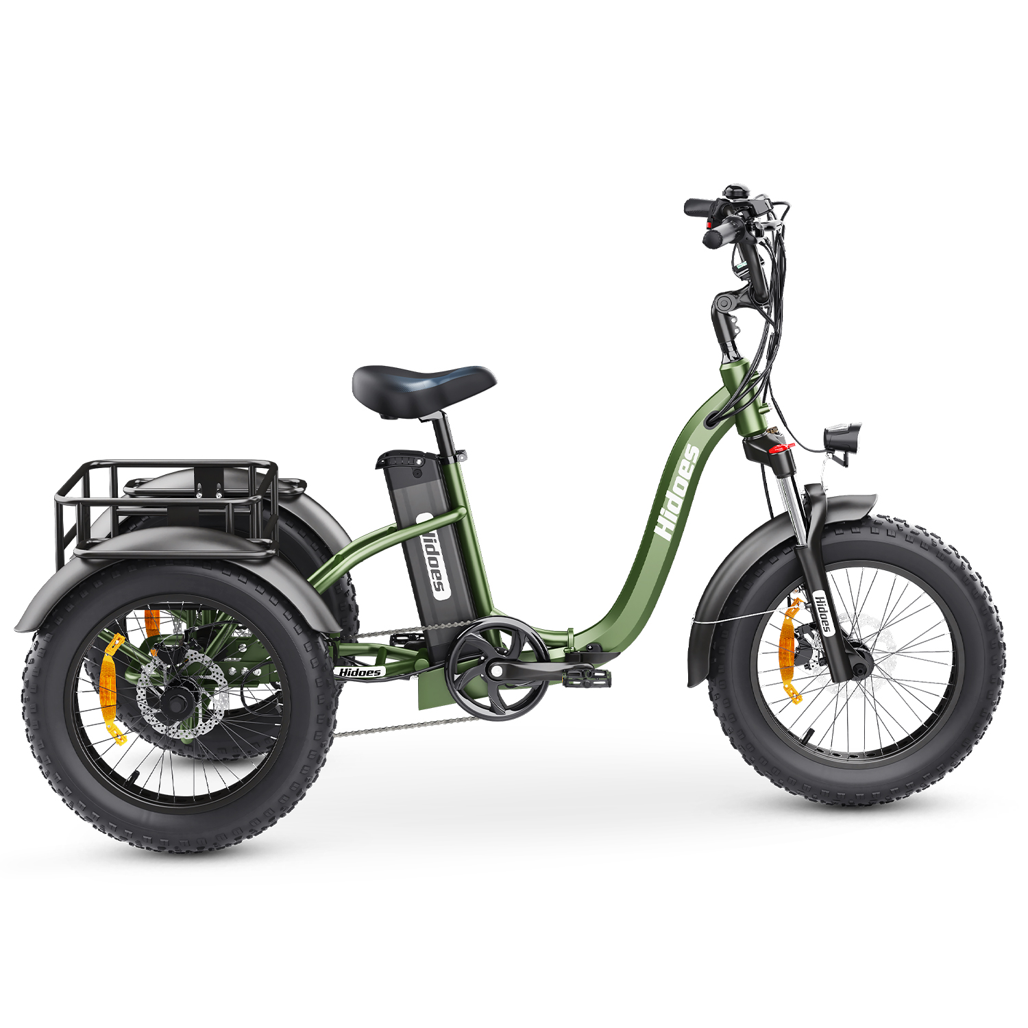Hidoes ET1 750W 48V 20Ah 25-40 KM/H Off road all terrain fat tire electric trike Electric tricycle ienyridescooter