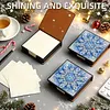 Christmas Snowflake DIY PU Diamond Painting Note Box 160 Papers Memo Box