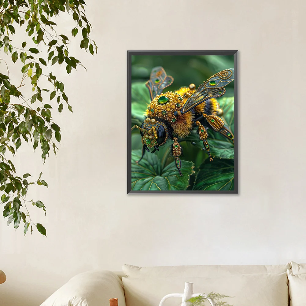 Diamond Painting - Full Round Drill - Bee(Canvas|30*40cm)