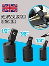 1/4 3/8 1/2 Inch Swivel Knuckle Joint Flexible Wrench Socket Adapter Repair Tool