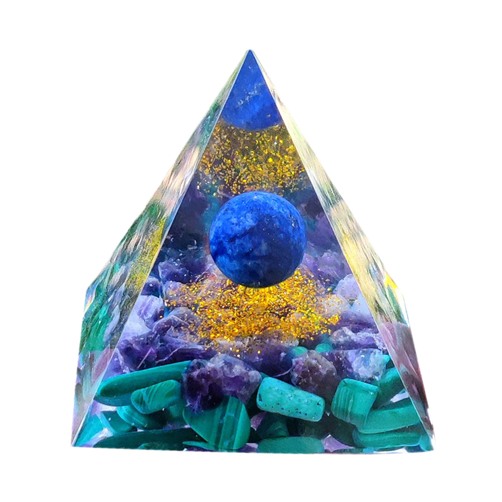 

5cm Natural Orgonite Pyramid Chakra, 501 Original