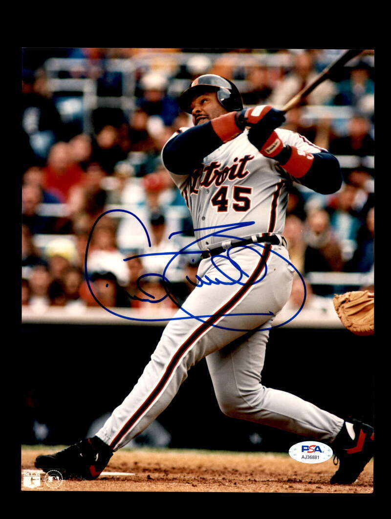 Cecil Fielder PSA DNA Coa Signed 8x10 Photo Poster painting Tigers Autograph