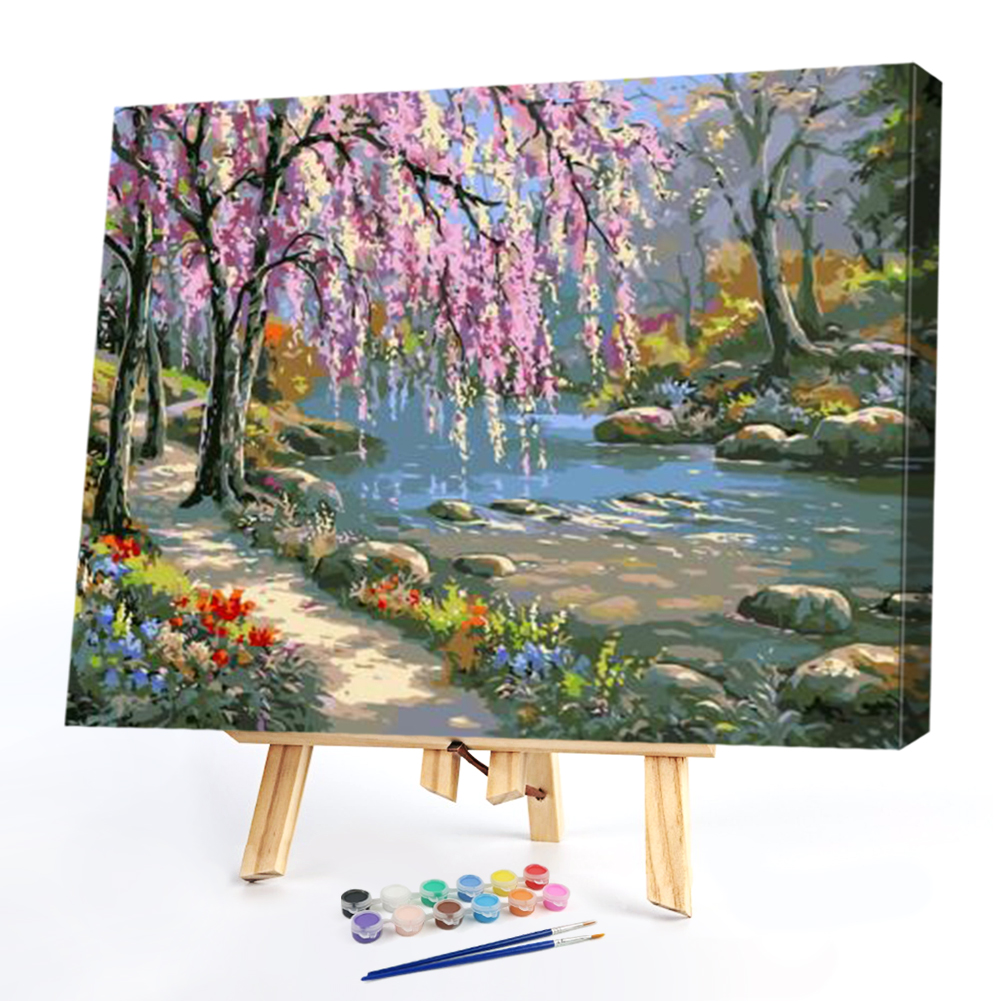 

40*50CM - Paint By Numbers - Romantic Creek, 501 Original