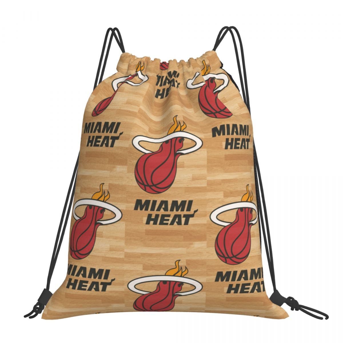 Miami Heat Symbol Foldable Sports Gym Drawstring Bag
