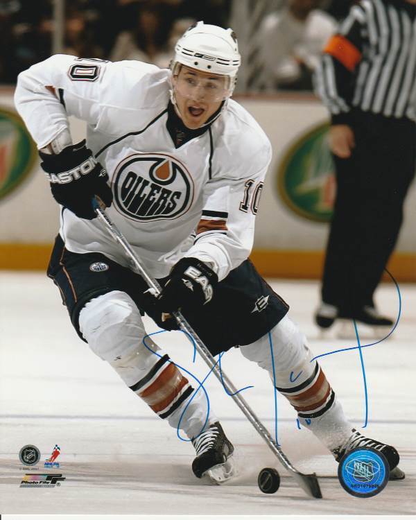 SHAWN HORCOFF SIGNED EDMONTON OILERS 8x10 Photo Poster painting #1 Autograph