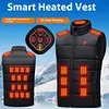 25 Heating Zones Smart Electric Heated Vest USB Stand Collar Thermal Clothes