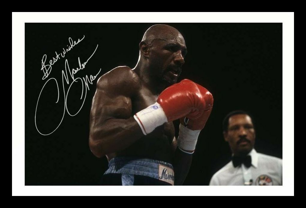 Marvelous Marvin Hagler Autograph Signed & Framed Photo Poster painting