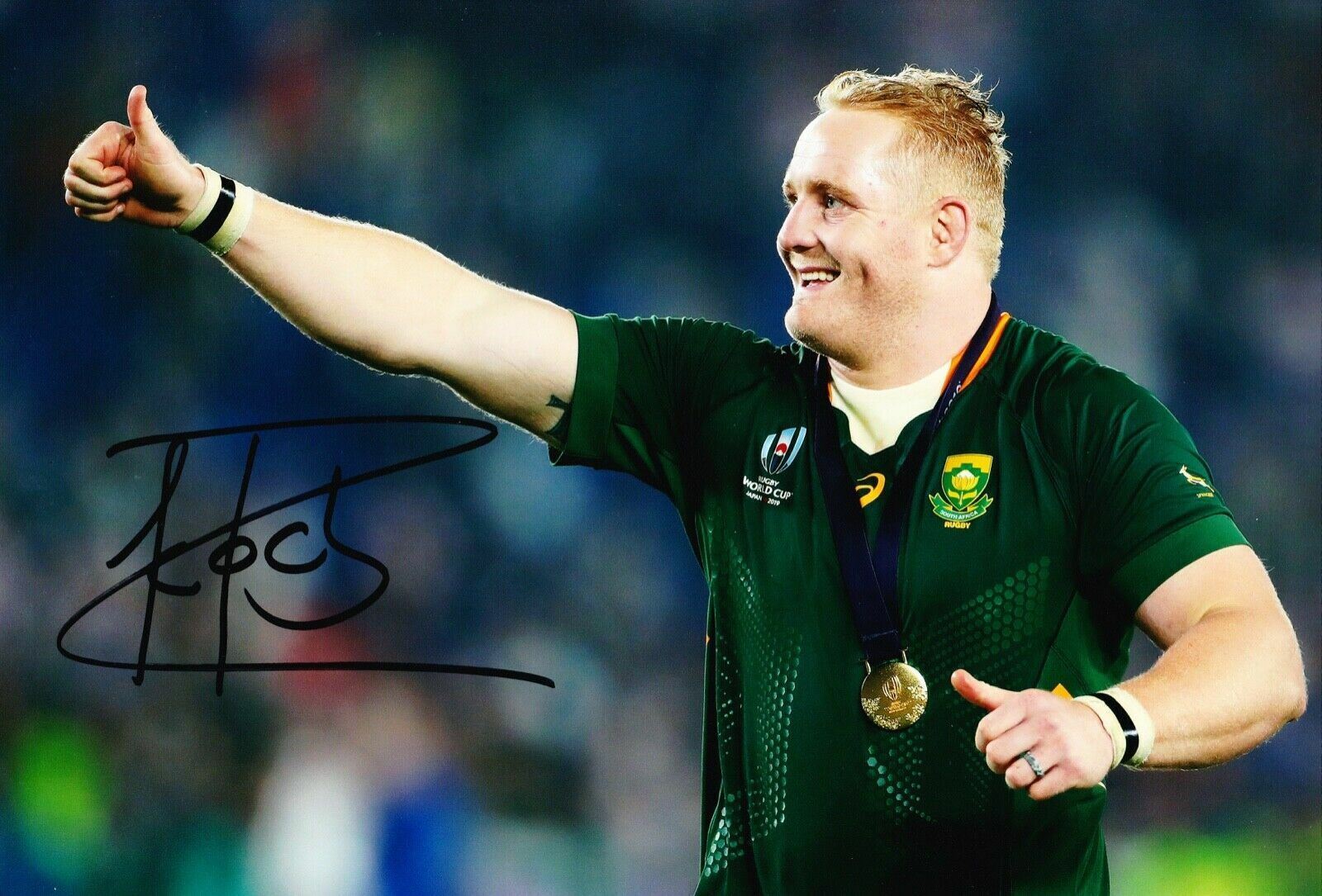 Vincent Koch Signed 12X8 Photo Poster painting SPRINGBOKS South Africa AFTAL COA (A)