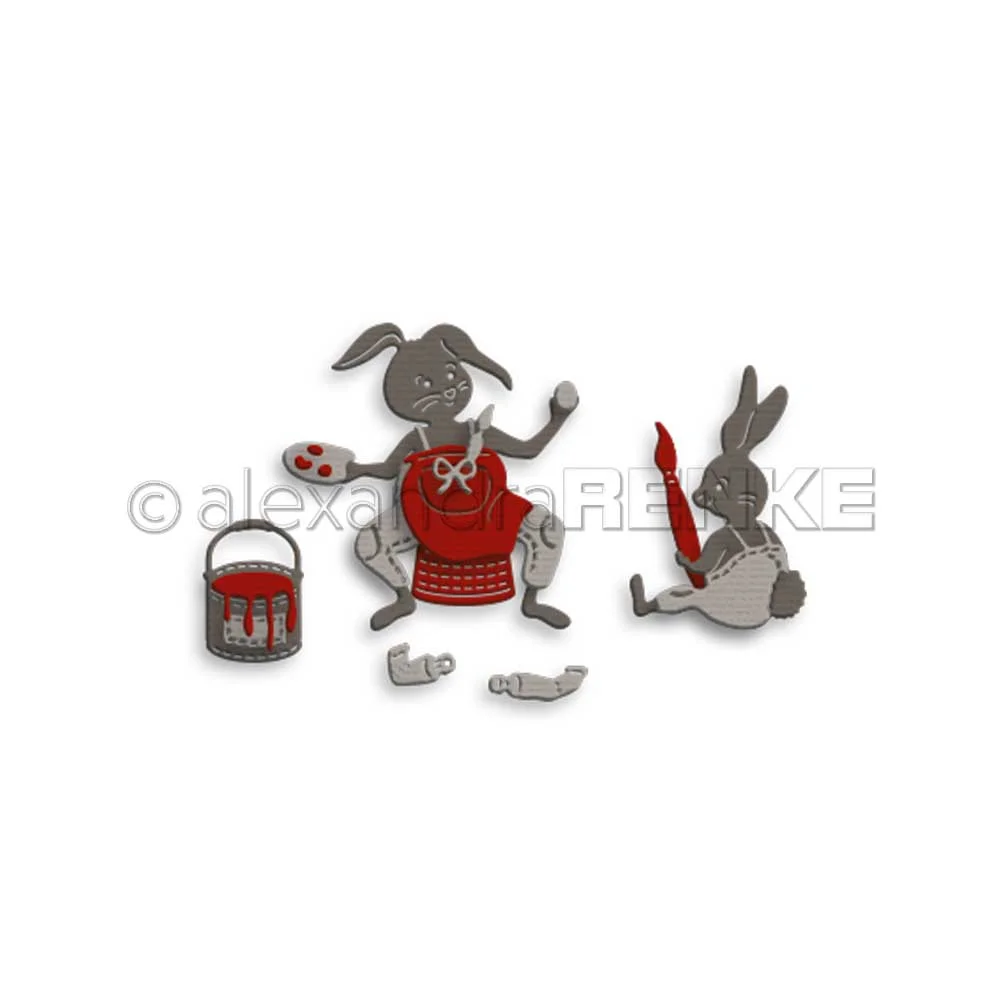 Piggy Craft metal cutting dies cut die mold Easter Egg Bunny Brush Scrapbook paper craft knife mould blade punch stencils dies