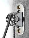 2/4Pcs Bearing Silent Wheel Loading 176 Lb Pulley Block Kit Wall-Mounted Pulley