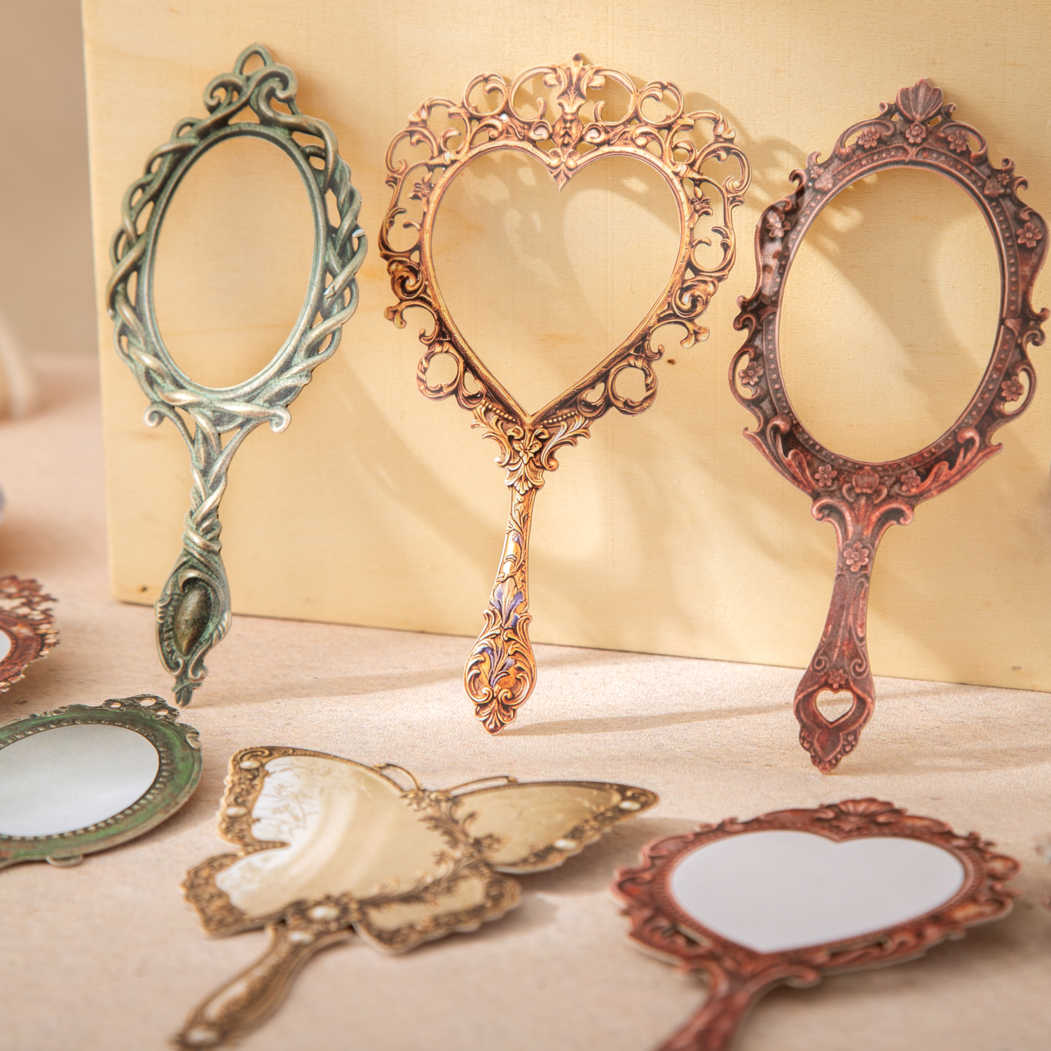 스티커 - 거울 올드 드림 시리즈 빈티지 속이 빈 거울