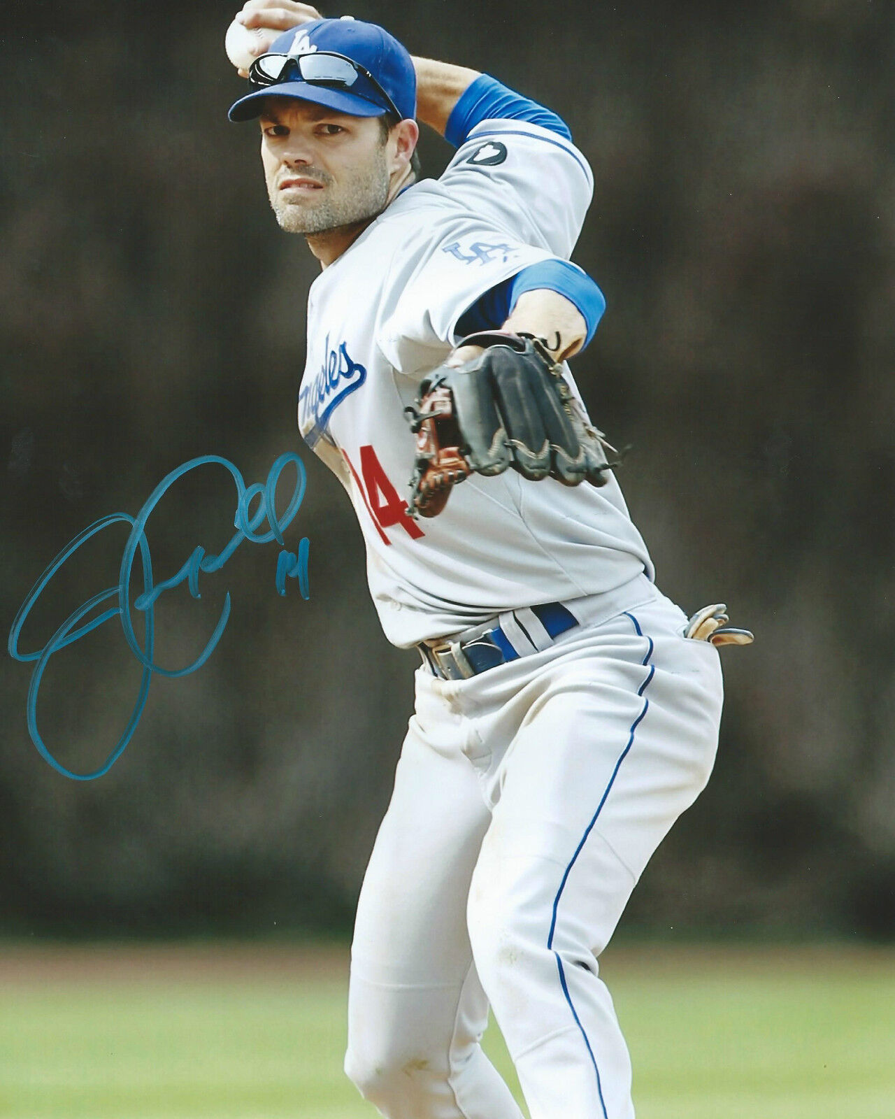 Jamey Carroll *LOS ANGELES DODGERS* Signed Autographed 8x10 Photo Poster painting J1 COA GFA