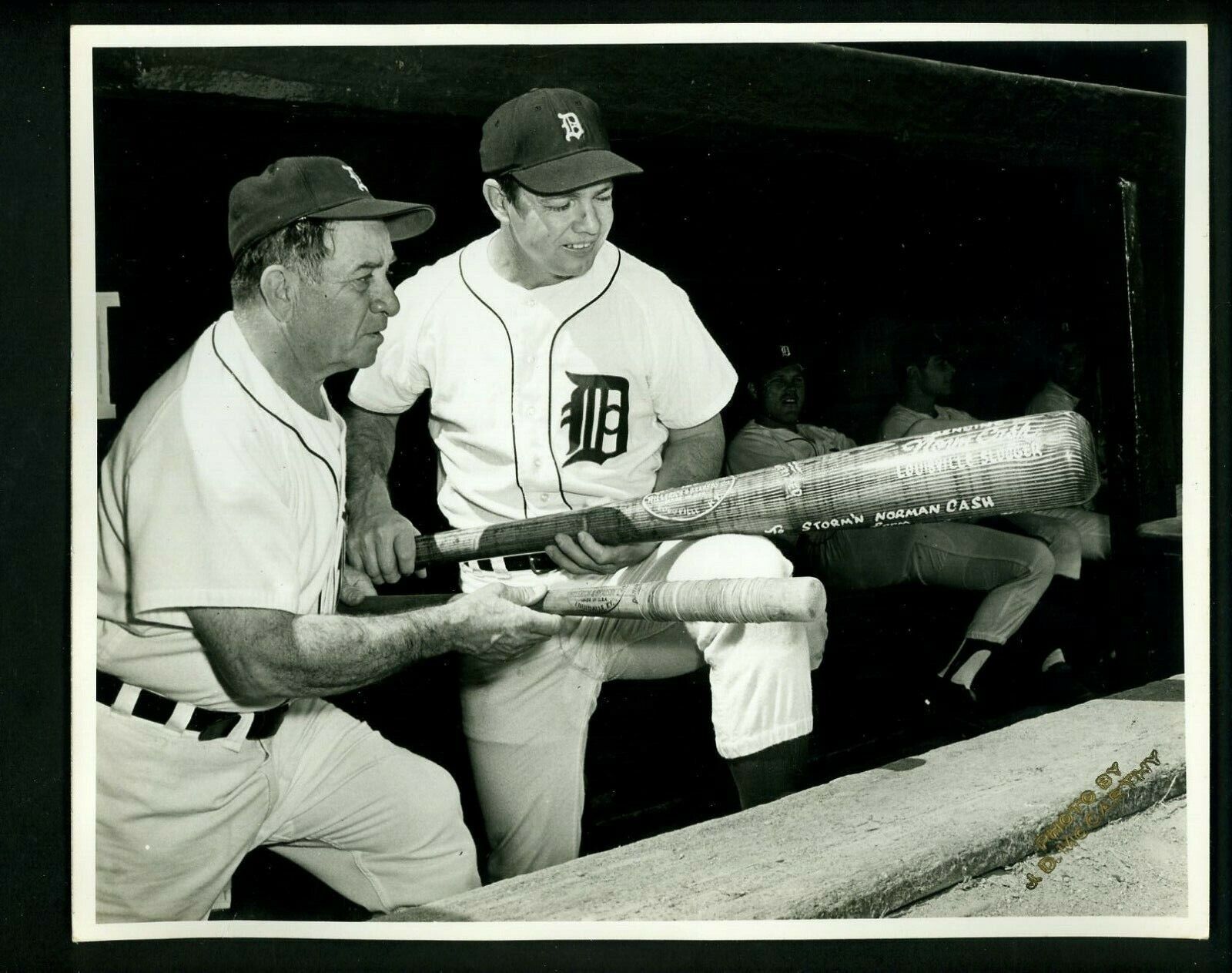 Norm Cash & Tony Cuccinello James McCarthy Original Press Photo Poster painting Detroit Tigers