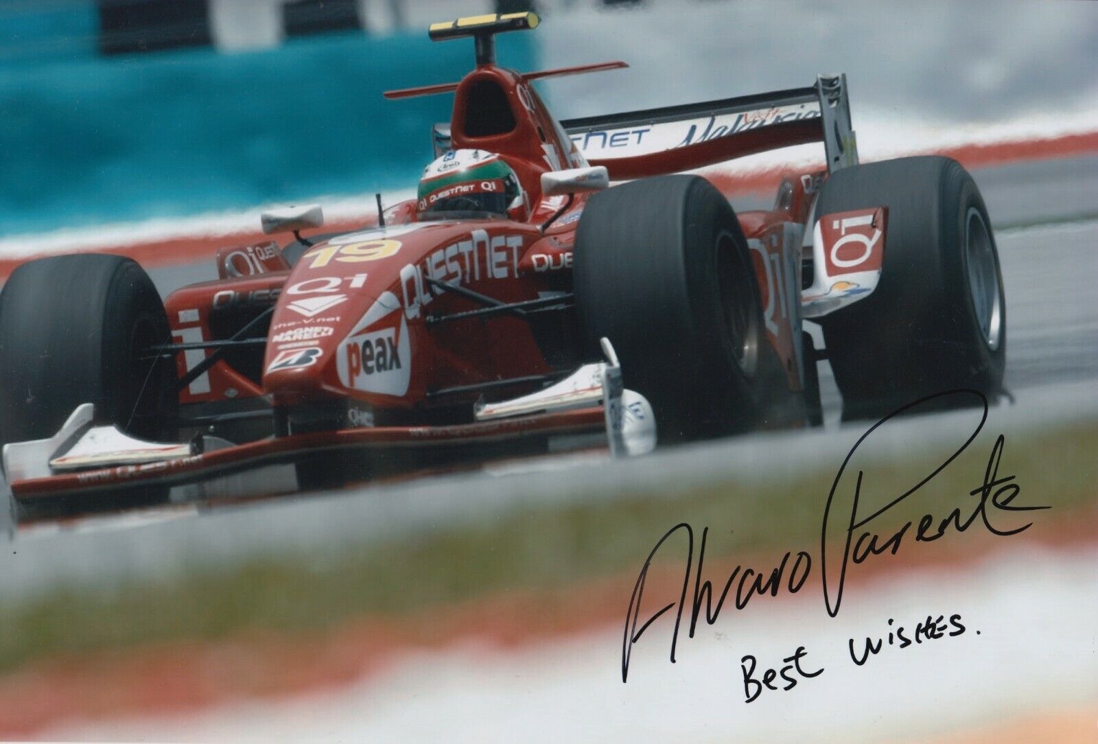 Alvaro Parente Hand Signed 12x8 Photo Poster painting - F1 - Formula 1 Autograph.