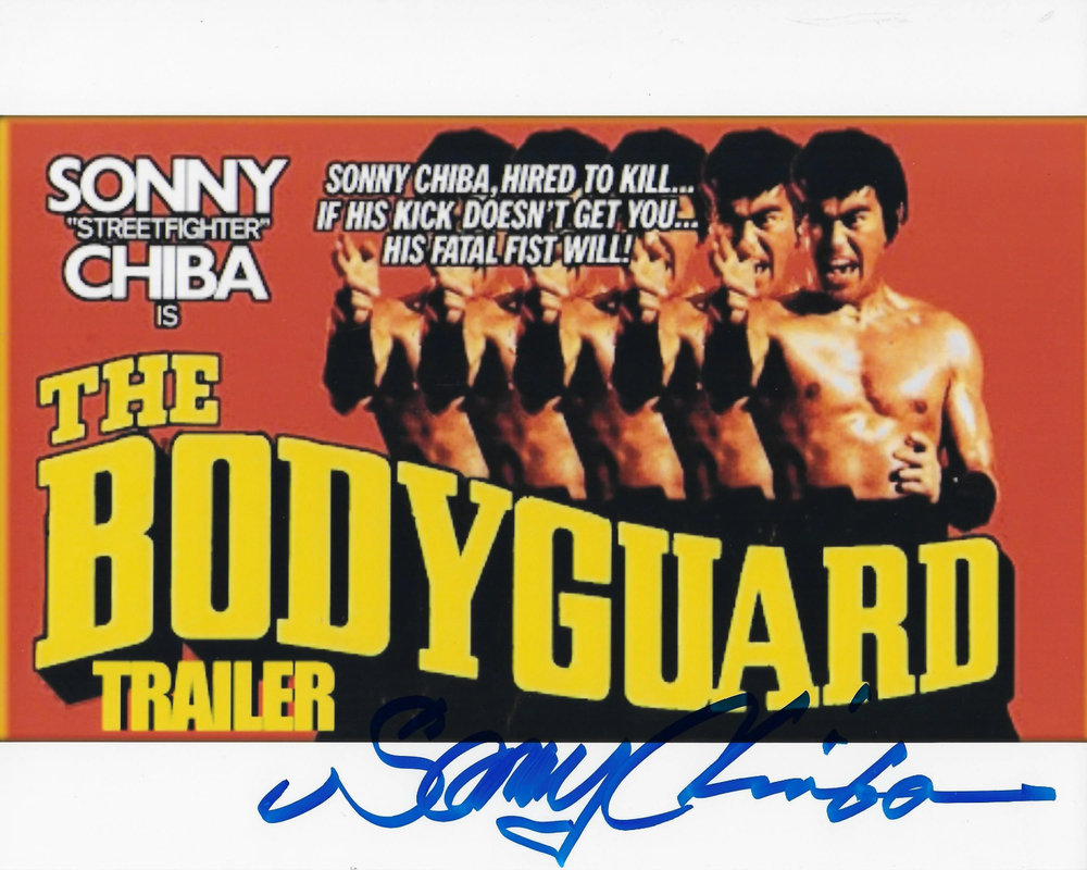 Sonny Chiba The Bodyguard Original Autographed 8x10 Photo Poster painting signed @HShow