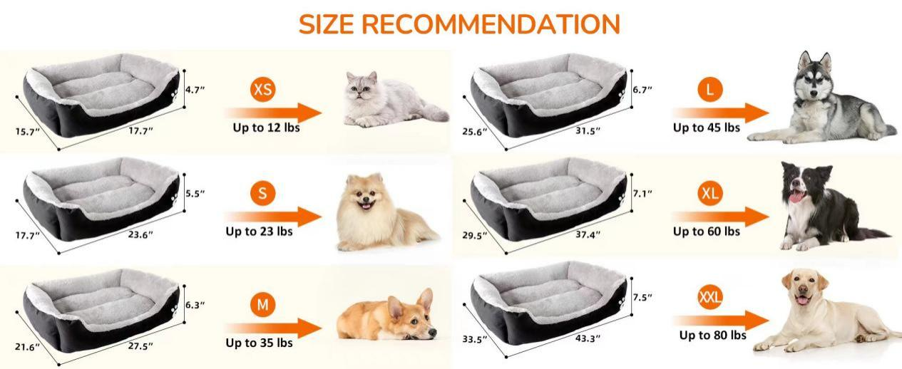 How to choose the dog bed size? | JemaPet