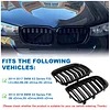 BILLDIO F25 F26 Grille - Black Kidney Grill Compatible with 2014-2017 X3 F25, 2014-2018 X4 F26? Double Slats Glossy Black