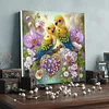 (Pre-Framed)Diamond Painting-DIY Crystal Rhinestone Two Bird(25x25cm)