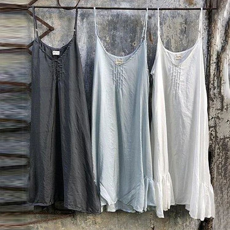 Casual Cotton sleeveless Camisole Dress