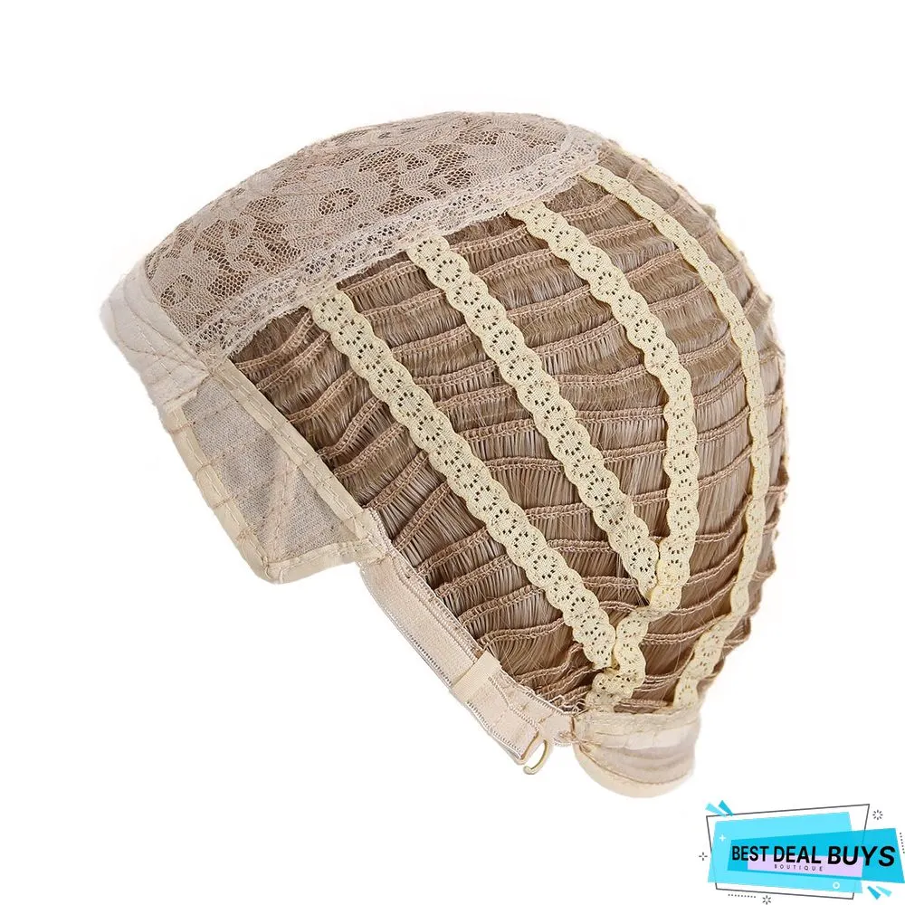 The New Split Left and Right Oblique Wig Headgear Is Dyed with Gradient Long Curly Hair