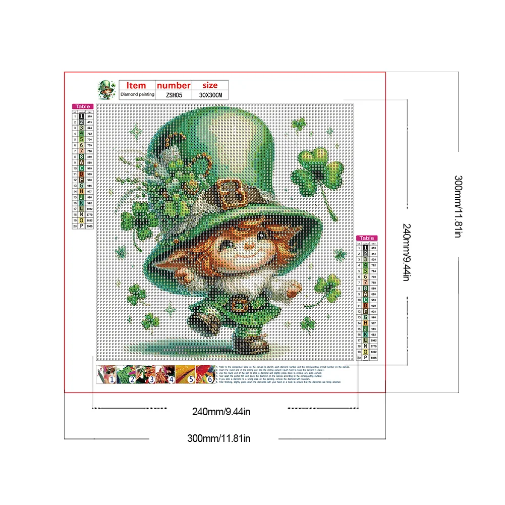 Diamond Painting - Full Round Drill - St.Patrick's Day(Canvas|30*30cm)