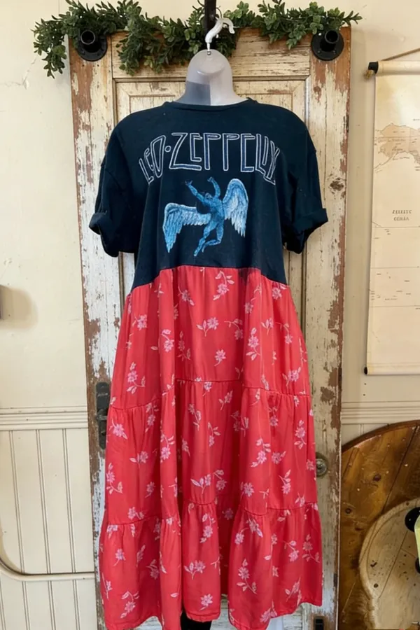 Led Zeppelin Upcycled Tee
