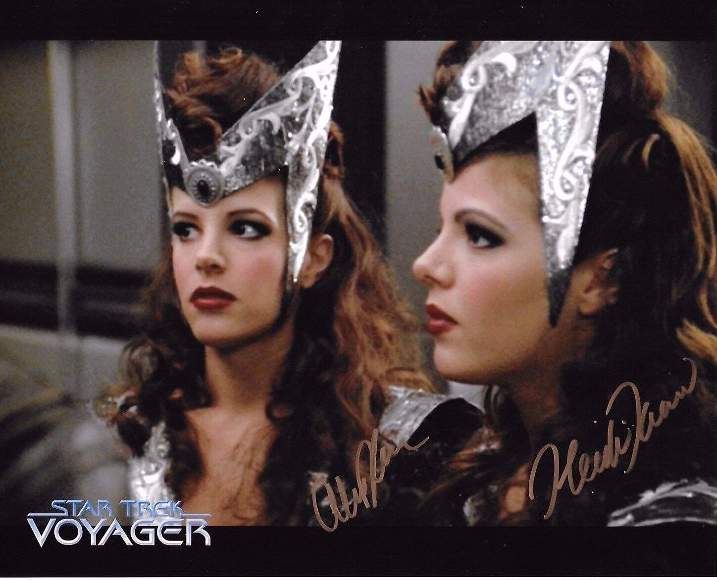 Heidi & Alissa Kramer Signed Photo Poster painting - STAR TREK - The Delaney Sisters twins G1038