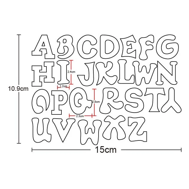 Craft Dies Metal Cutting Dies Cut Die Mold Alphabets Letter Number Scrapbooking Dies Paper Knife Mould Blade Punch Stencils Dies