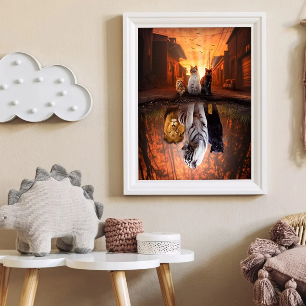 11ct Stamped Cross Stitch - Cats(50*40cm)