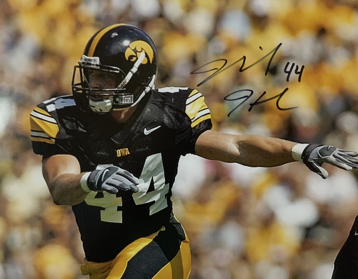 MIKE HUMPAL HAND SIGNED 8x10 Photo Poster painting IOWA HAWKEYES FOOTBALL AUTOGRAPH AUTHENTIC