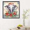 Diamond Painting-DIY Full Round Drill Christmas Elephant