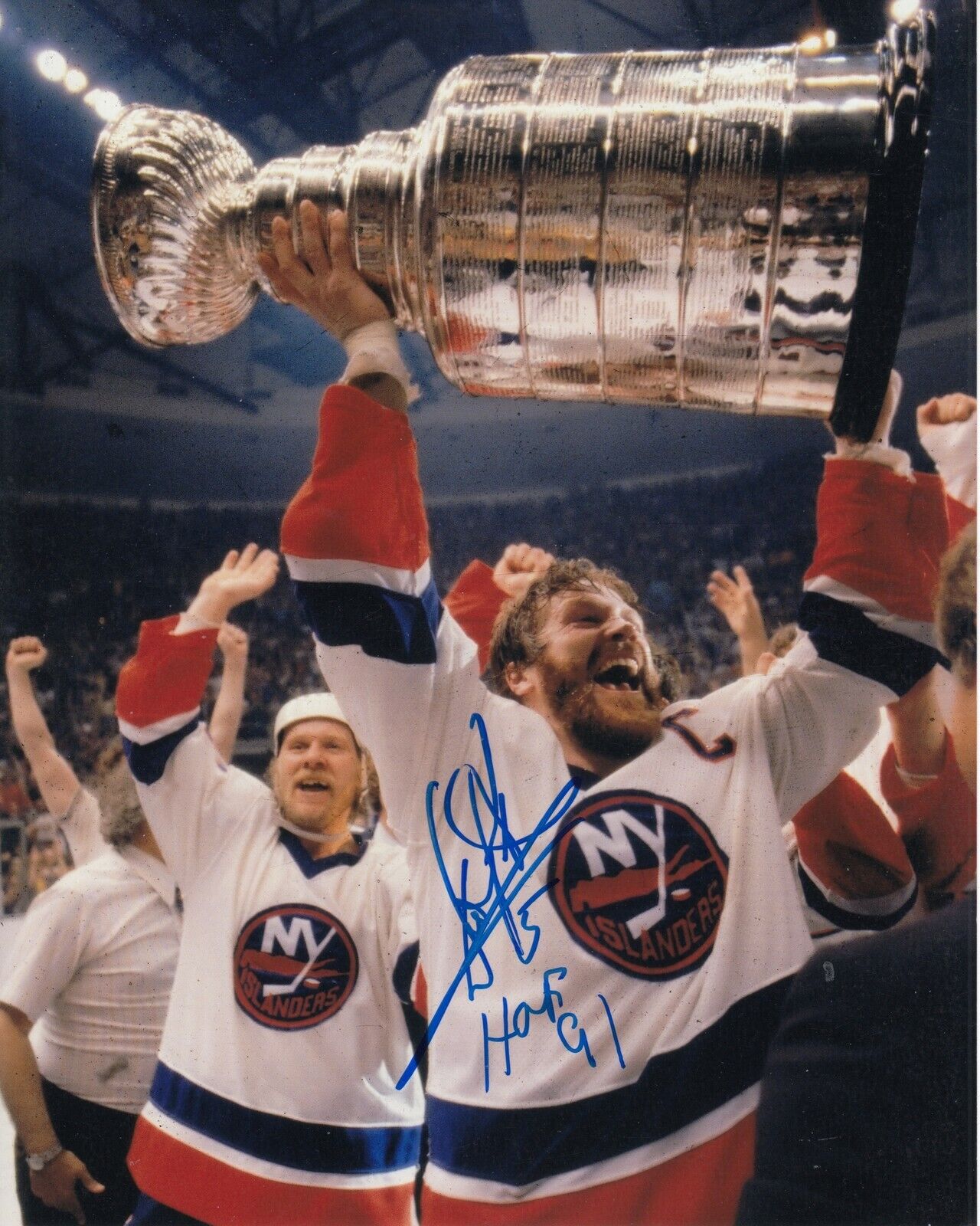 Denis Potvin #0 8x10 Signed w/ COA New York Islanders 031719