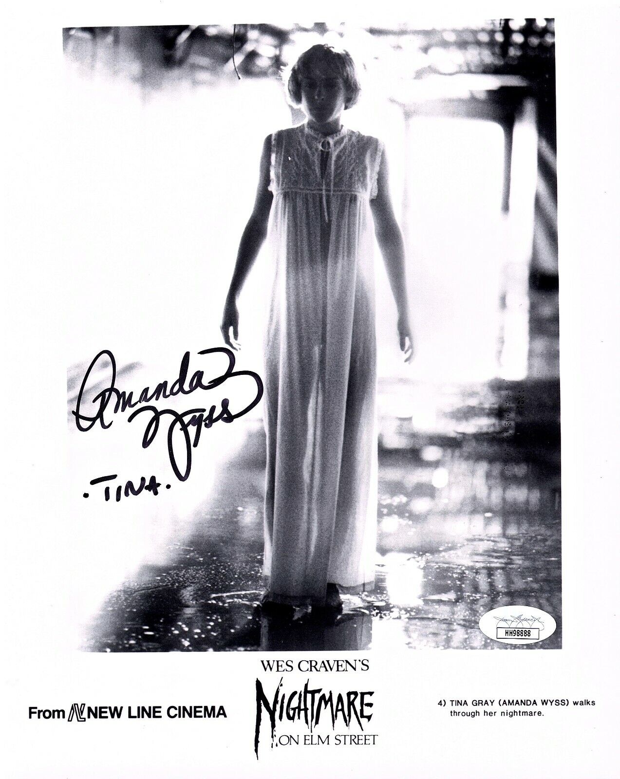 AMANDA WYSS Autograph SIGNED 8x10 Photo Poster painting NIGHTMARE ON ELM STREET JSA CERTIFIED