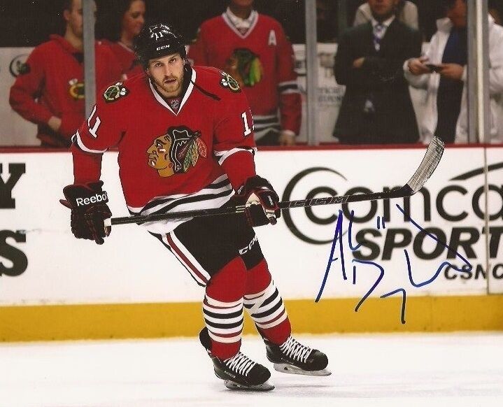 Andrew Desjardins signed Chicago Blackhawks 8x10 Photo Poster painting autographed C