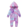Baby Boy Girl Rompers Cute Infant Print Hooded Jumpsuits