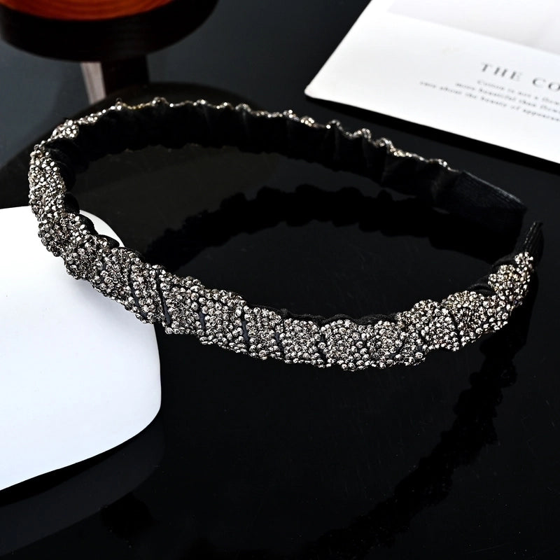 Retro Geometric Rhinestone Hair Band 1 Piece