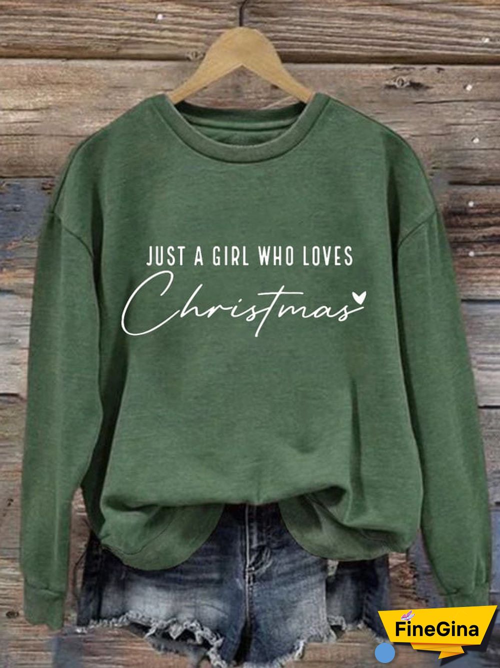 Women's Just A Girl Who Loves Christmas Sweatshirt
