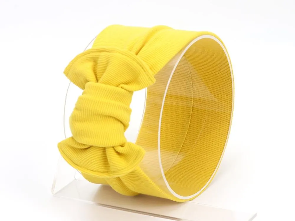 2020 Baby Stuff Accessories Kids Girl Baby Headband Toddler Lace Bow Flower Hair Band Ribbed Solid Headwear Photo Props