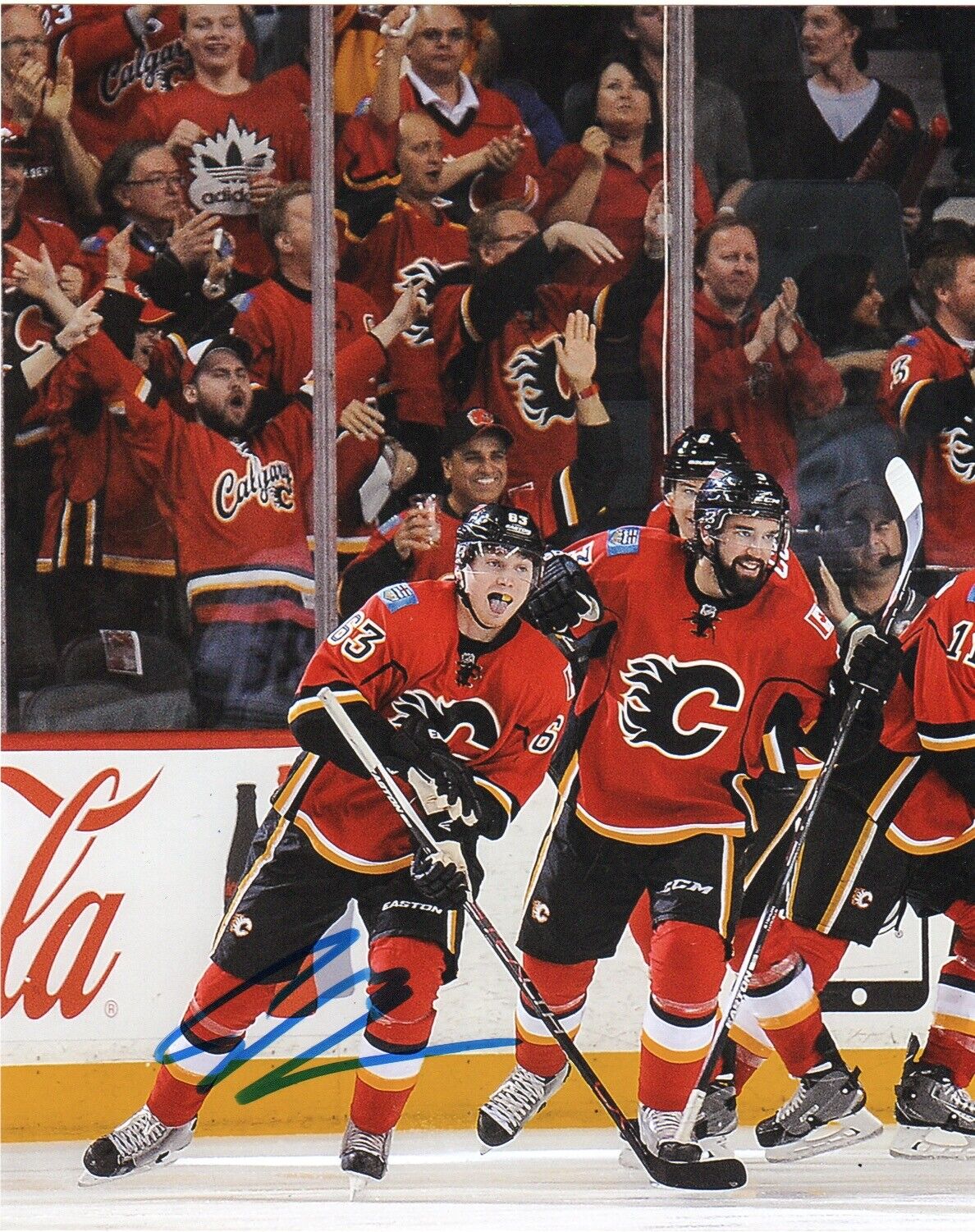 Calgary Flames Sam Bennett Signed Autographed 8x10 NHL Photo Poster painting COA #3