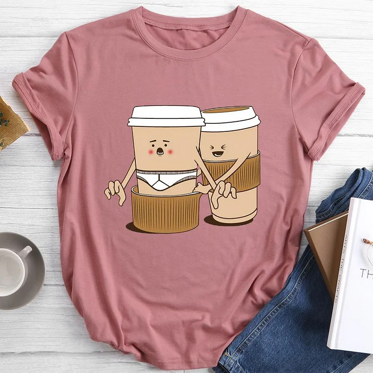 coffee Round Neck T-shirt