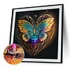 uk.everydayedeals Diamond Painting - Round AB Drills - Blue Butterfly Love(45*45cm)