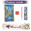 Kit de peinture diamant&eacute;e Castle 5d &agrave; perceuse ronde compl&egrave;te DIY pour adultes 40x70cm