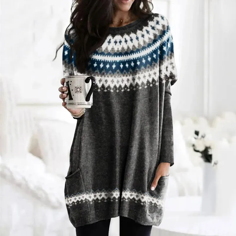Fairman Island Wave Pocket Knit Sweater