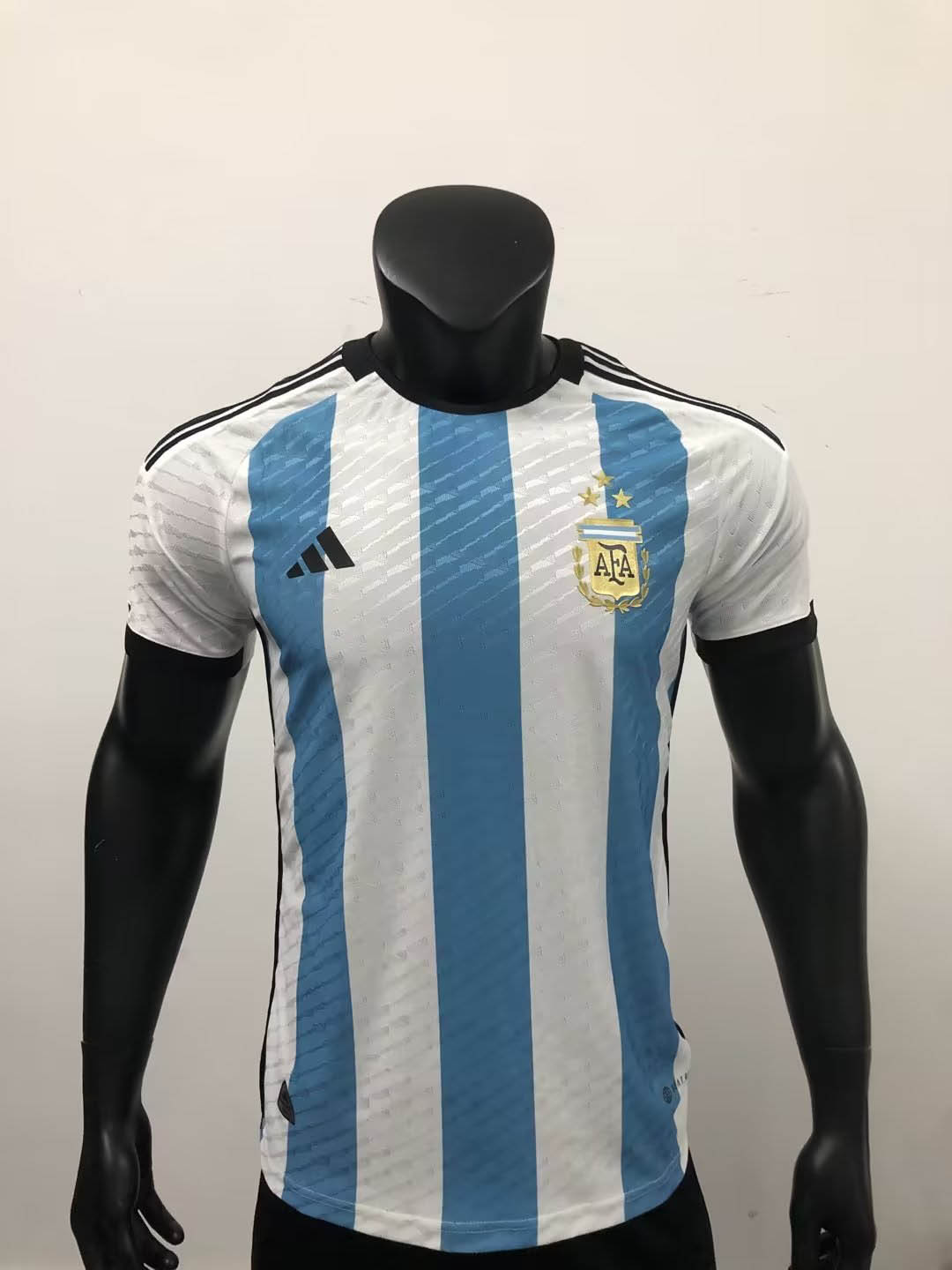 J. ALVAREZ #9 Argentina Soccer Jersey Champions 3 Stars Home Custom World  Cup Jersey 2022