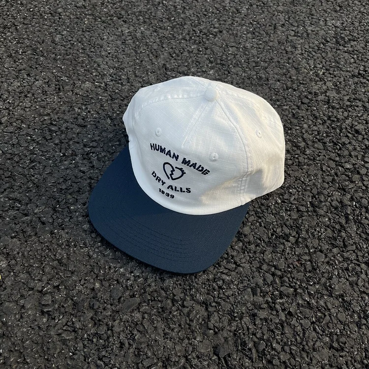 Frog drift StreetwearBrand HUMAN MADE 23SSSplicing Embroidery Camp Cap Hat Snapback for Men Unisex