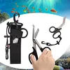 Emergency Scissors Ergonomic Bandage Shears for Underwater Escape (Black)
