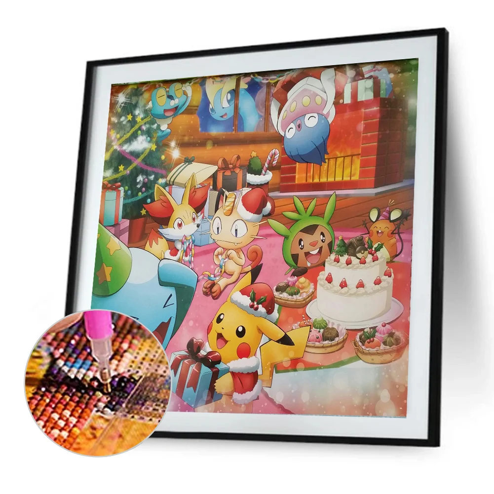 Diamond Painting - Full Round Drill - Pikachu(Canvas|40*40cm)