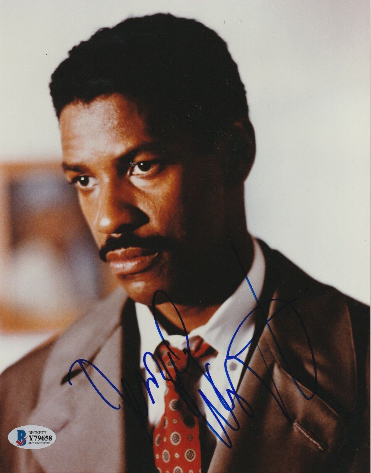 DENZEL WASHINGTON Signed PHILADELPHIA 8x10 Photo Poster painting with Beckett COA