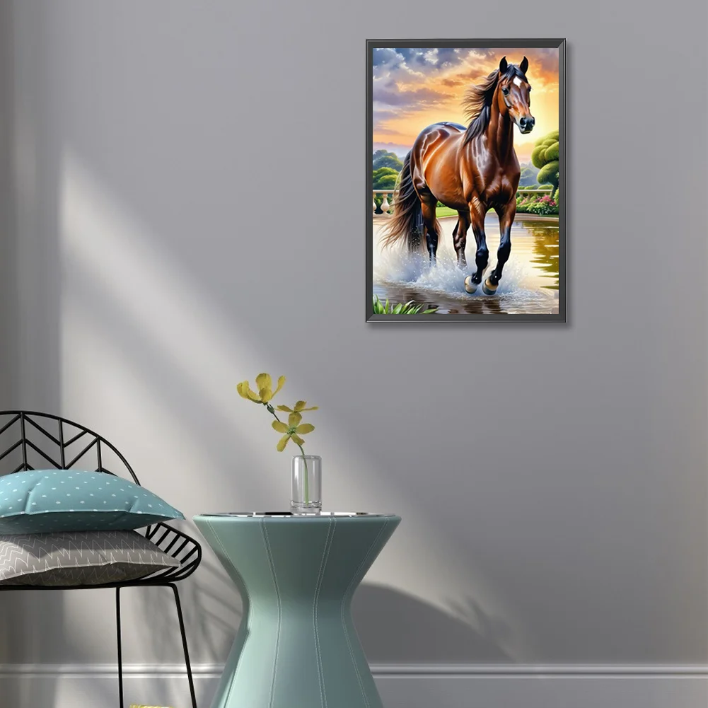 Diamond Painting - Full Round Drill - Horse(Canvas|35*50cm)